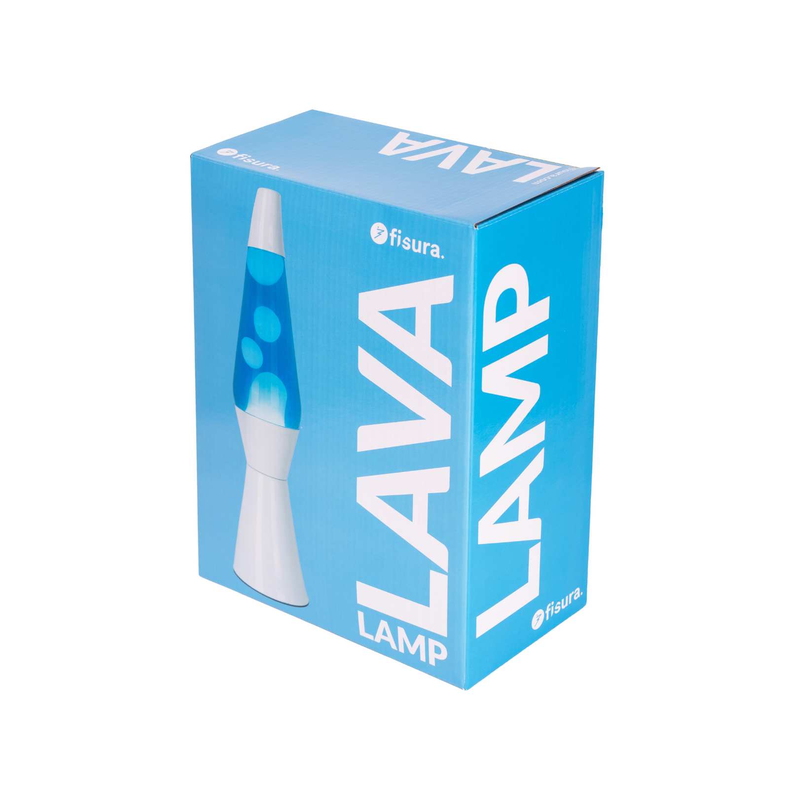 Lava Lamp BULLET blue/white 