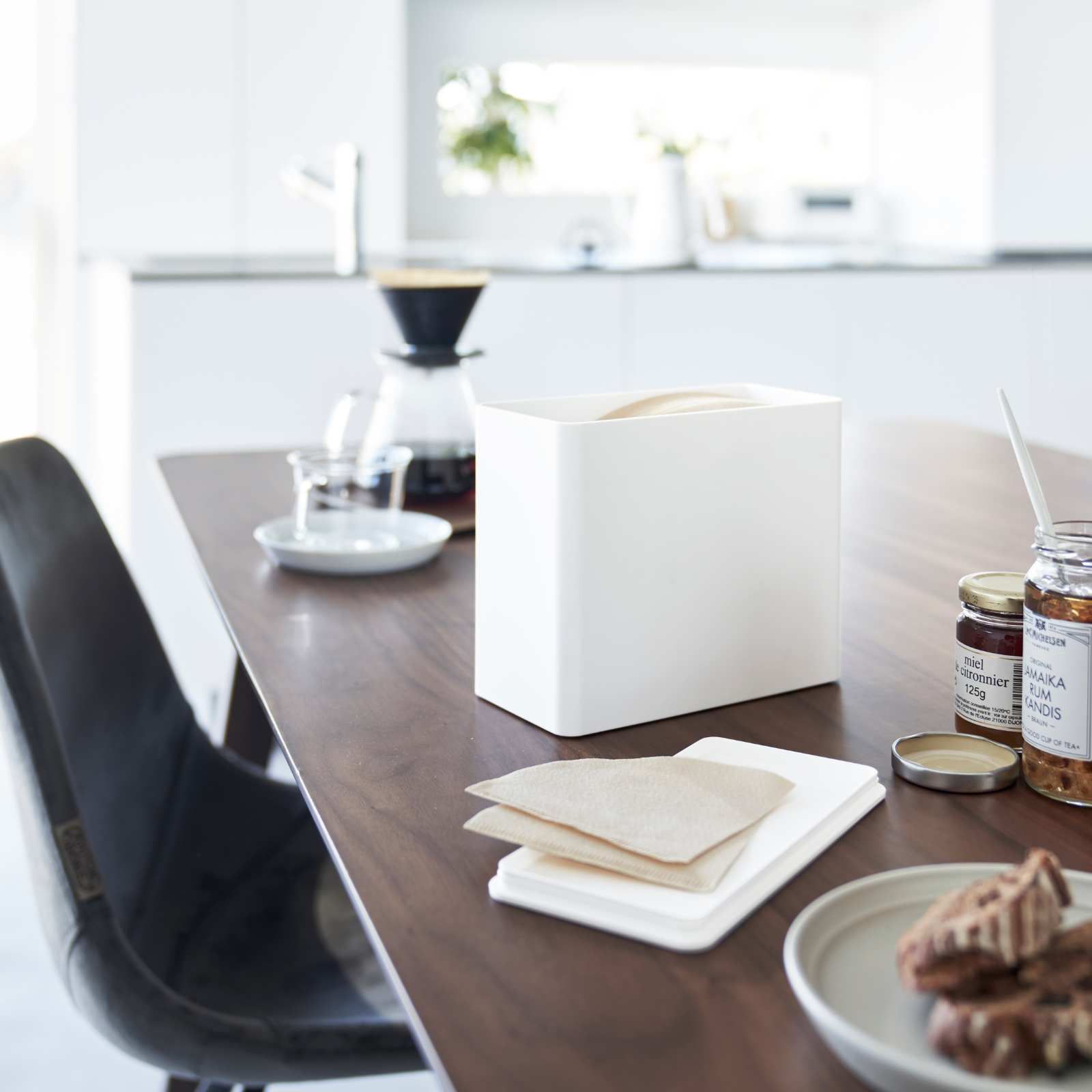 Kaffeefilterbox TOWER weiss 