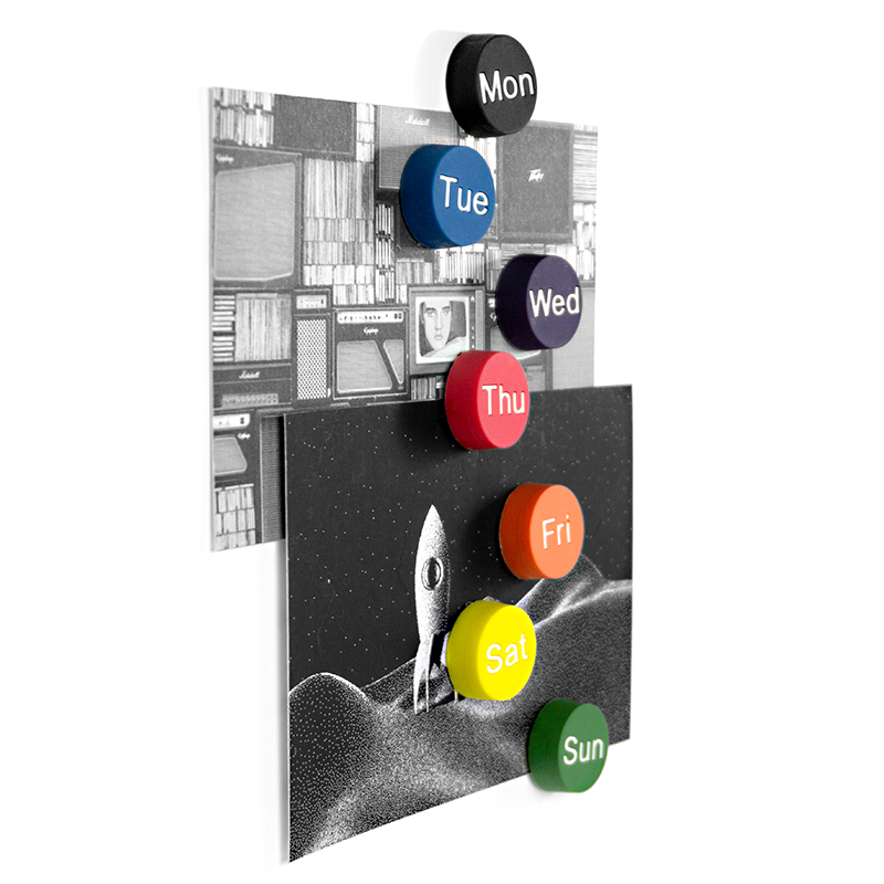 Magnete WEEKDAYS 7er Set  