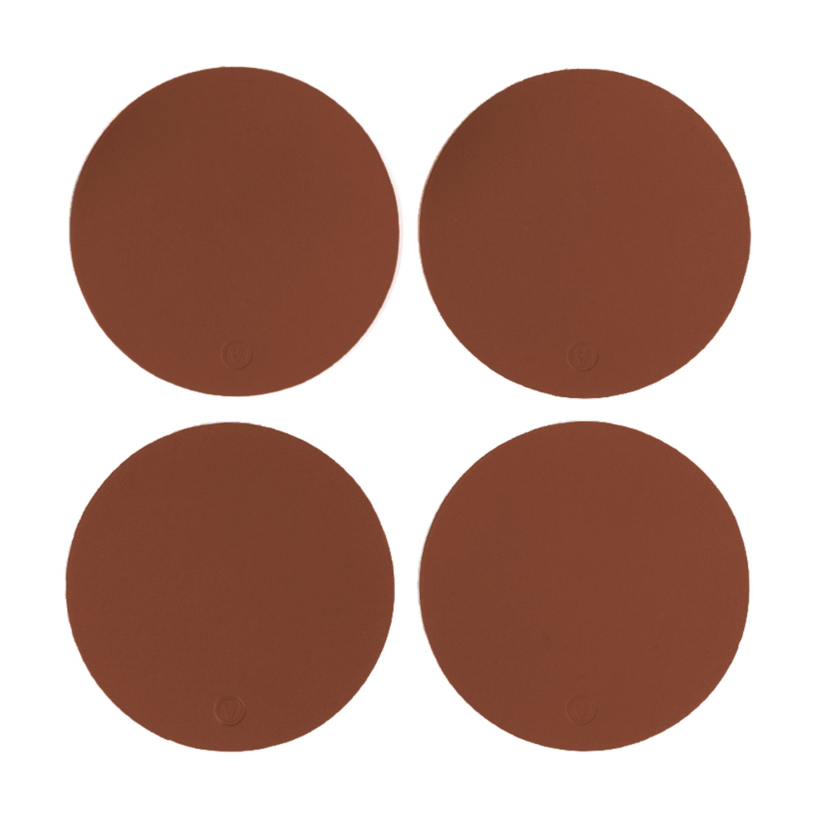 Ruca Round Coasters (x4) Cocoa 
