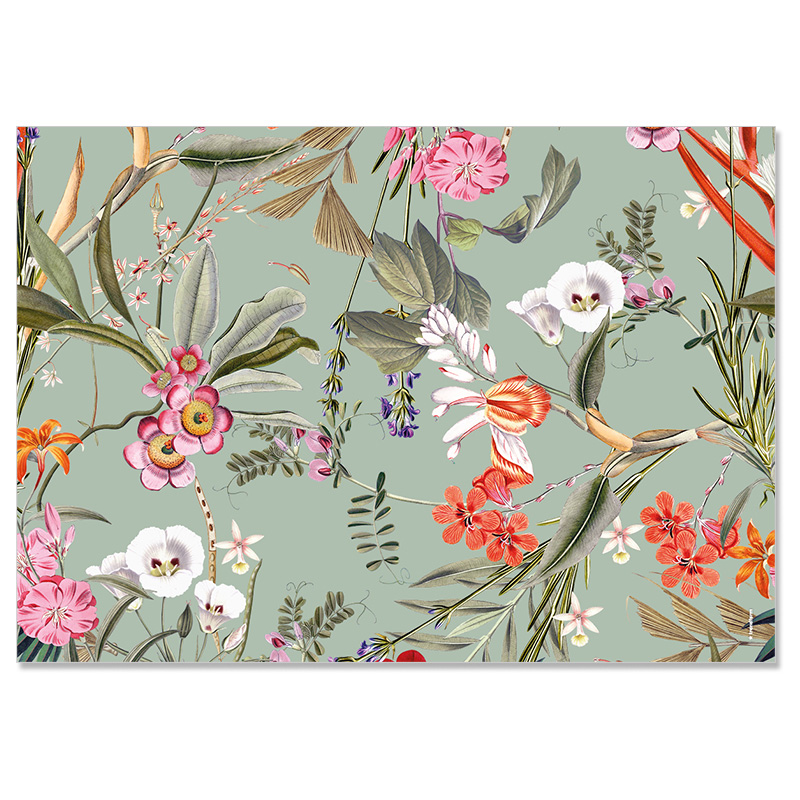 Papiertischset FLORAL LUXE 4 Sujets à 12 Blatt