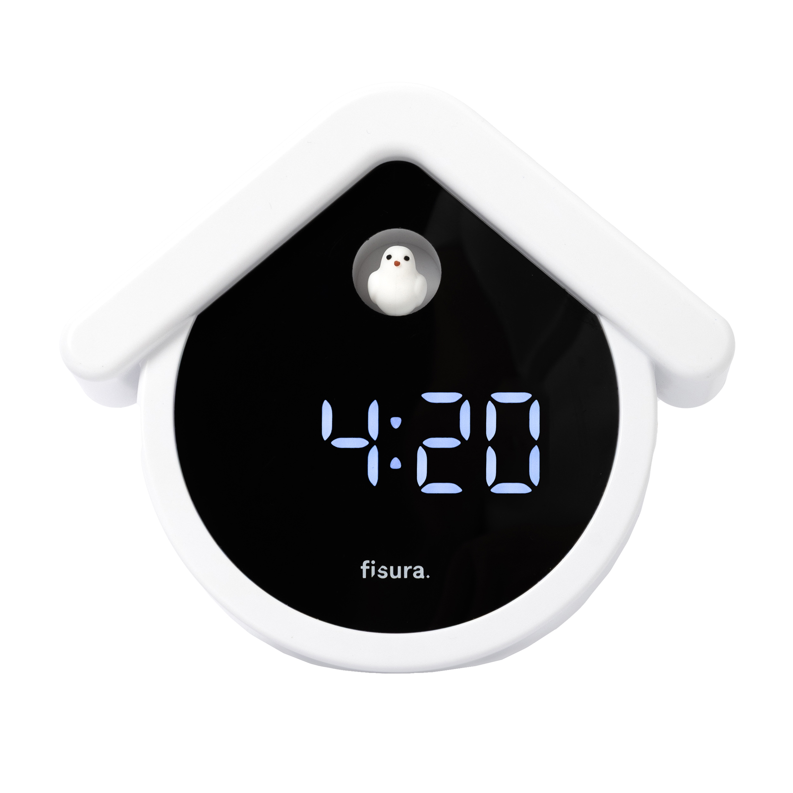 CUCKOO DIGITAL CLOCK black & white 