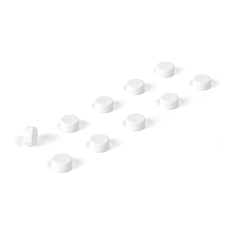 Magnete STEELY 10er Set weiss 
