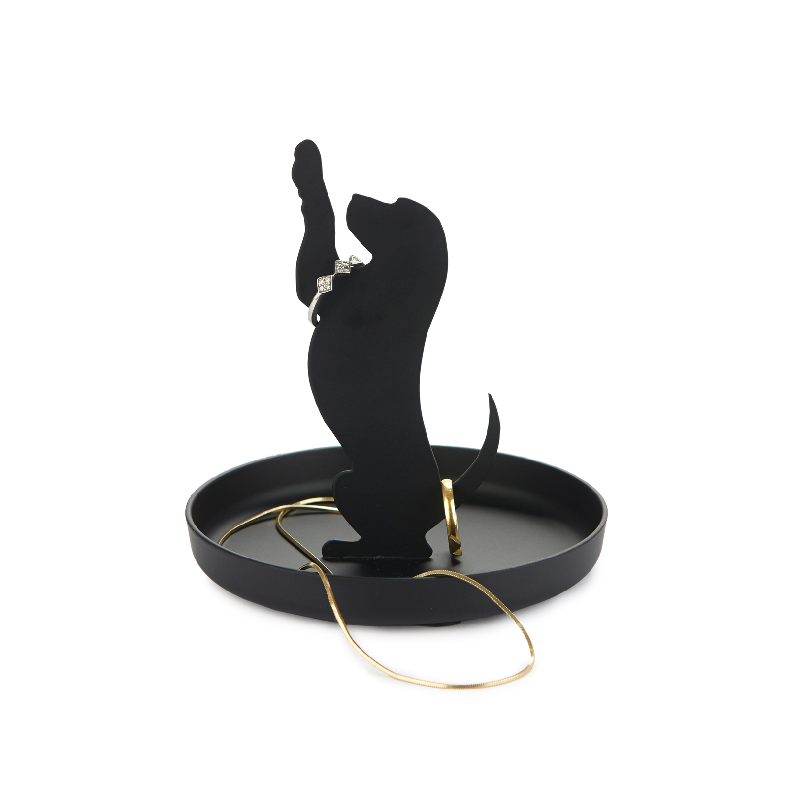 Ringhalter PUPPY schwarz aus Metall 