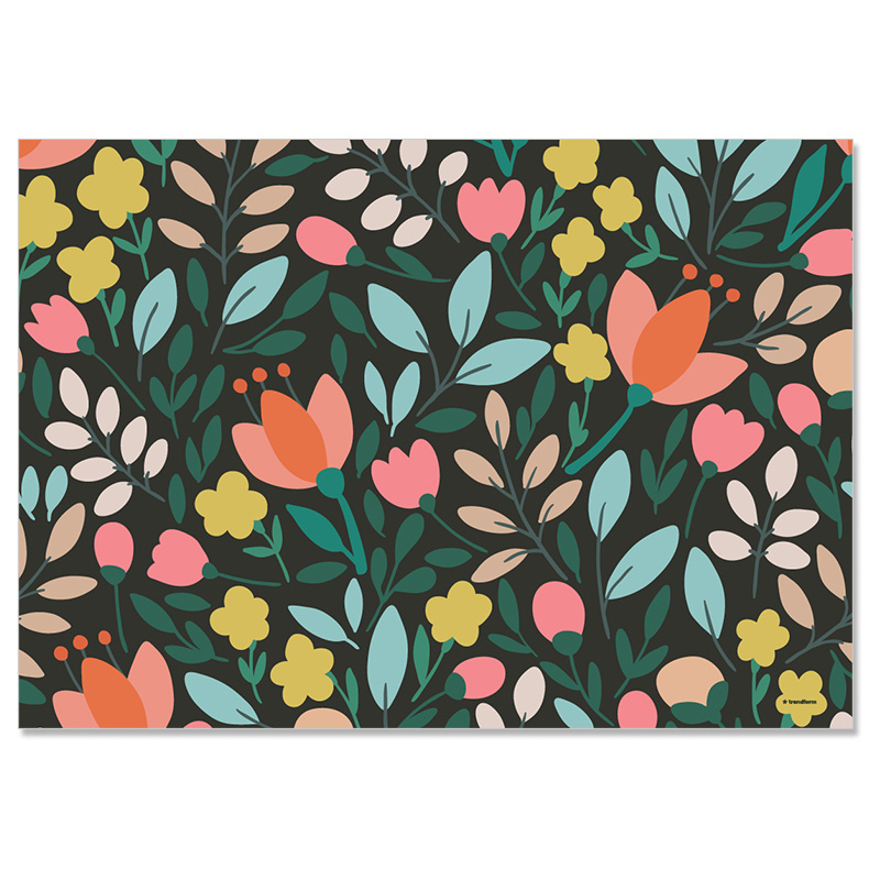 Papiertischset SPRING 4 Sujets à 12 Blatt