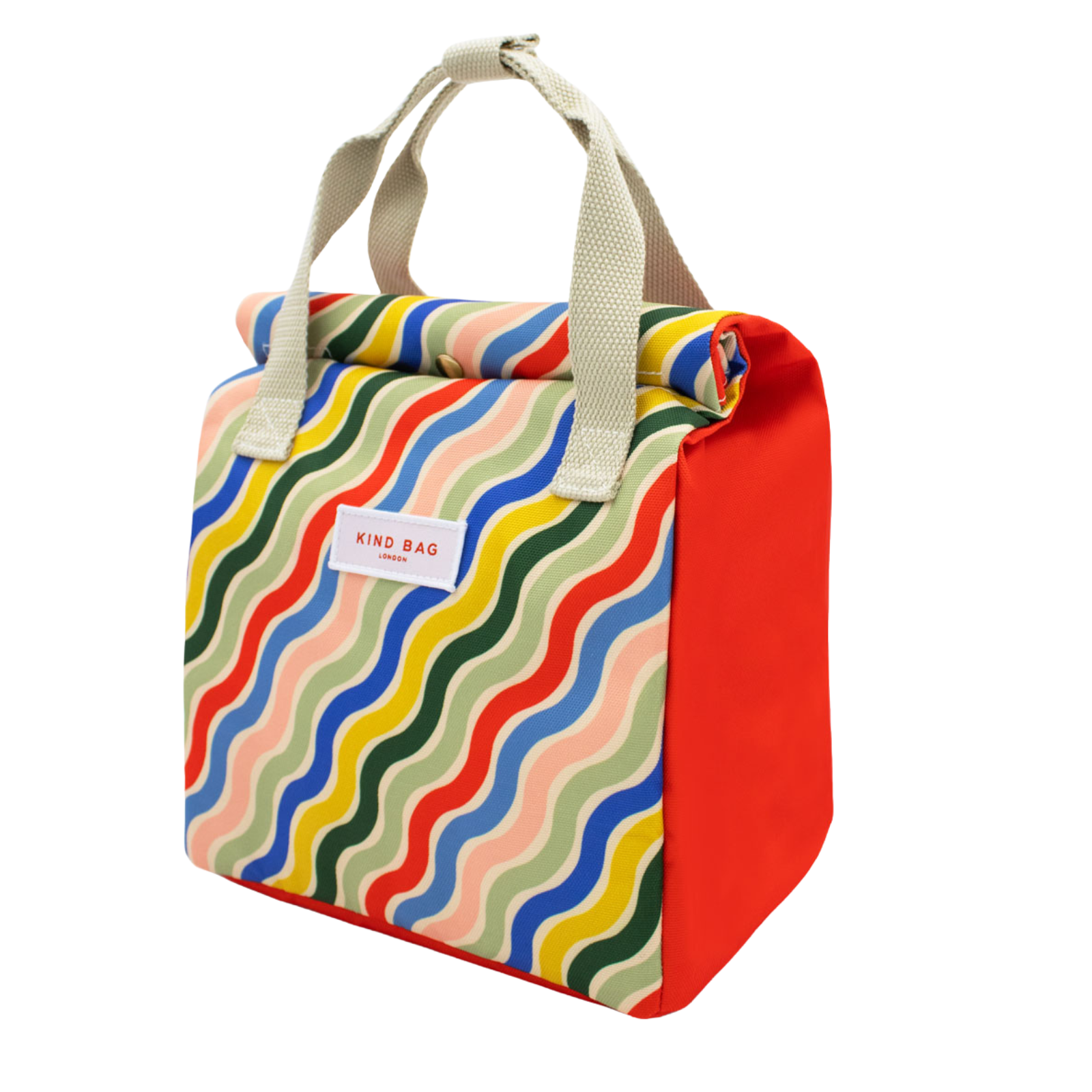 Lunch Bag Rainbow Waves 