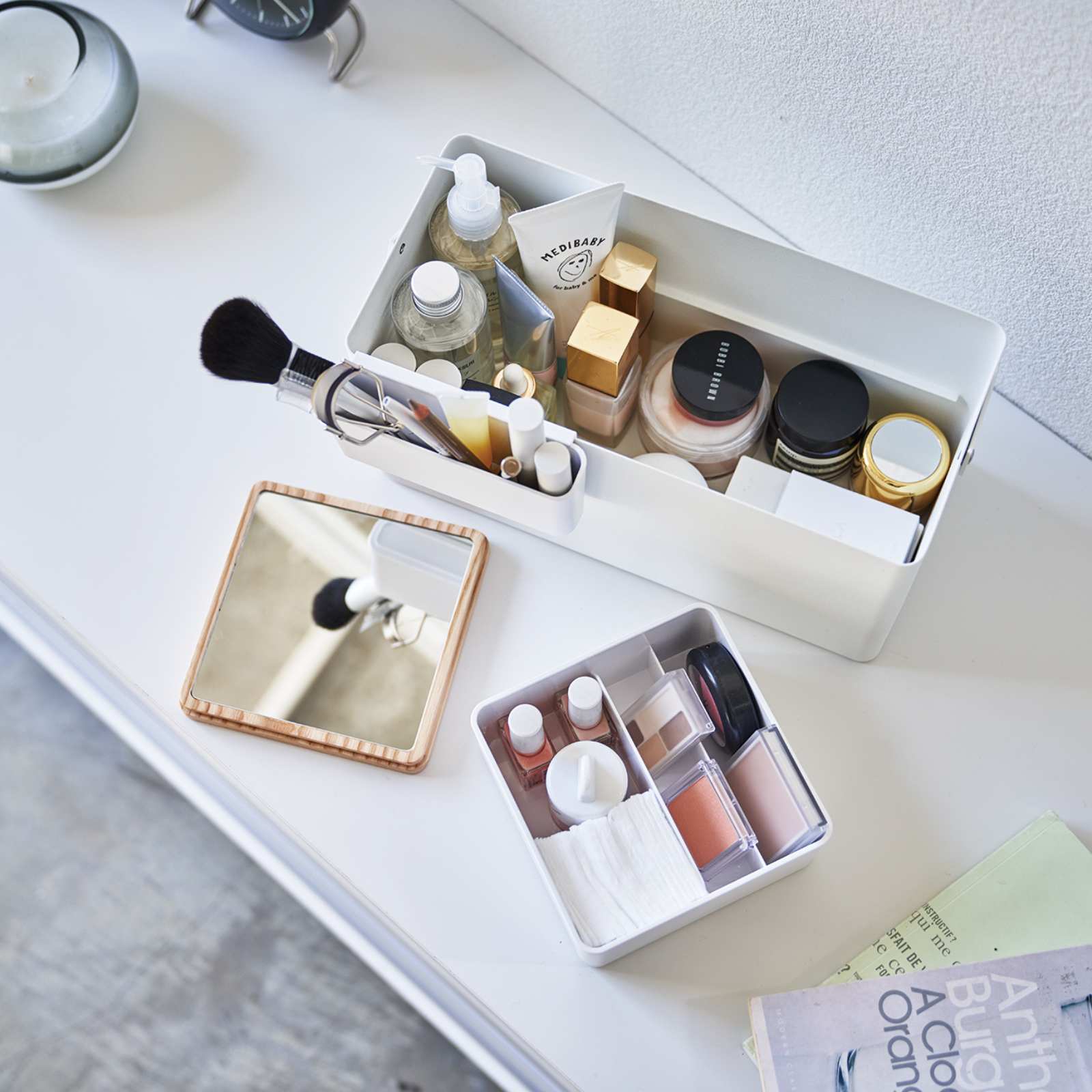 Make-up-Box TOWER weiss 