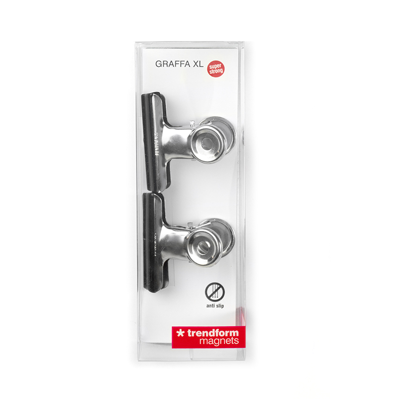 Magnetclip GRAFFA XL 2er Set verchromt 