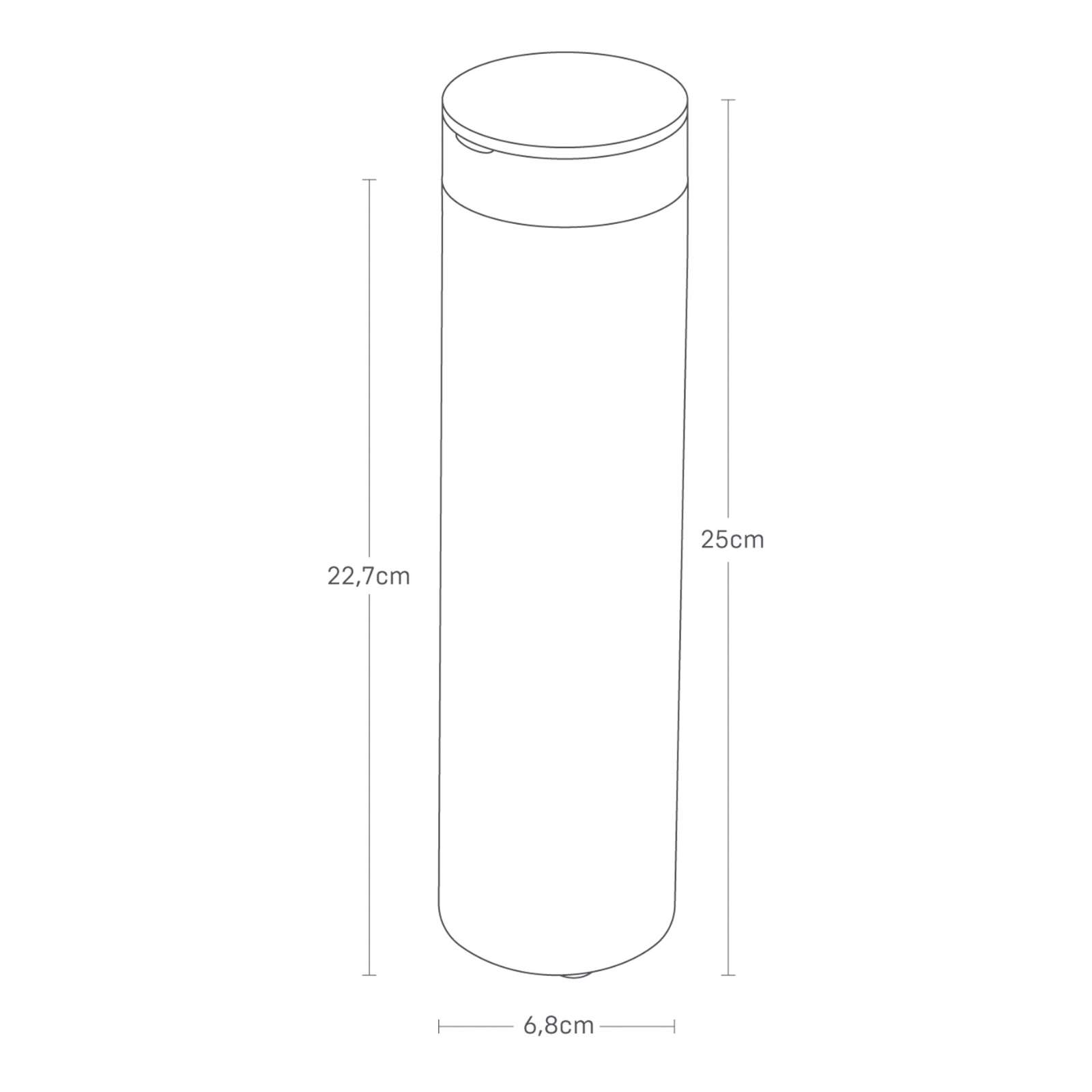 Runde Taschentuchbox TOWER weiss 