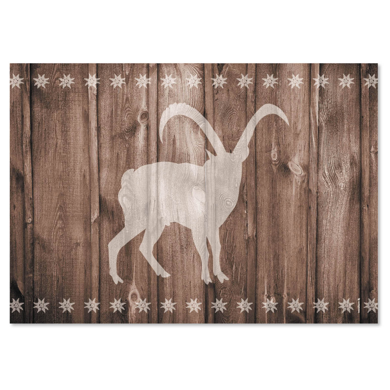 Papiertischset STEINBOCK 4 Sujets à 12 Blatt