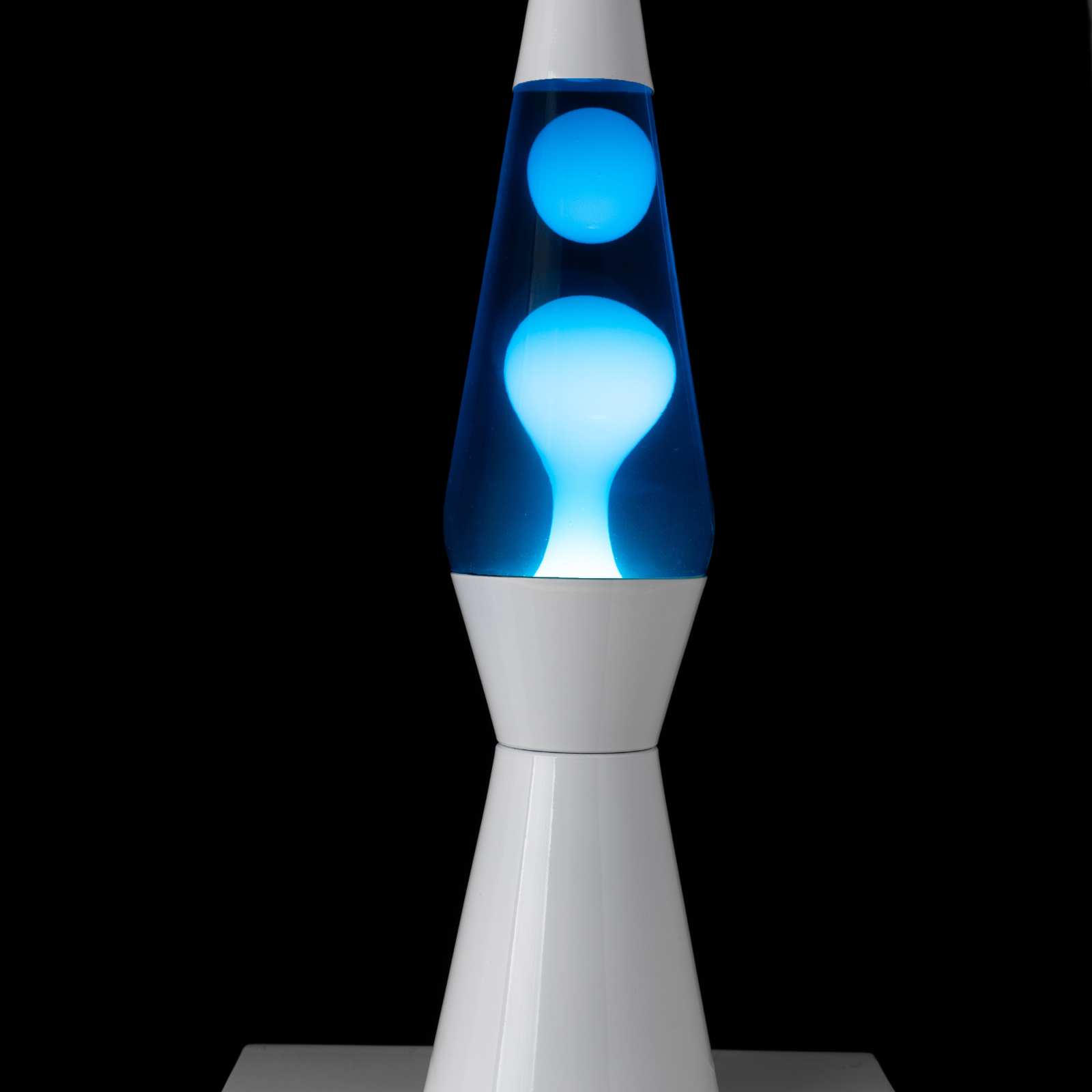 Lava Lamp BULLET blue/white 