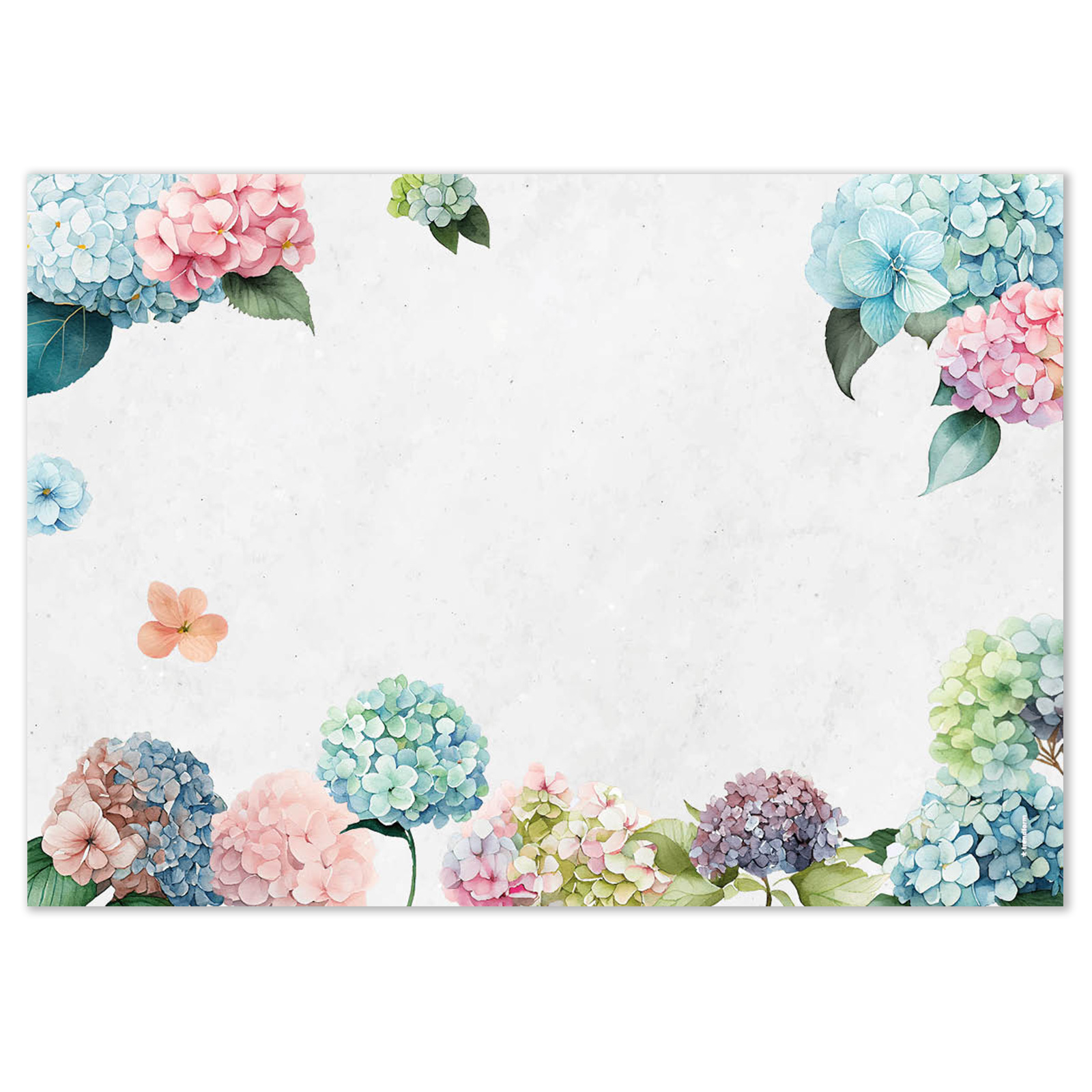 Papiertischset HORTENSIA 4 Sujets à 12 Blatt