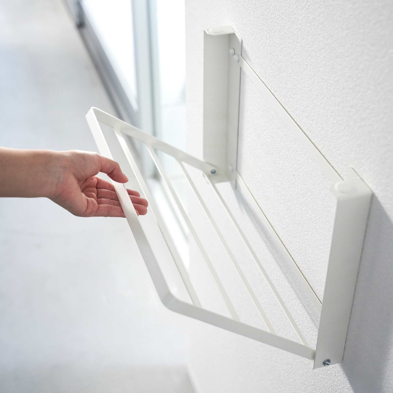 Klappbare Ablage TOWER weiss 