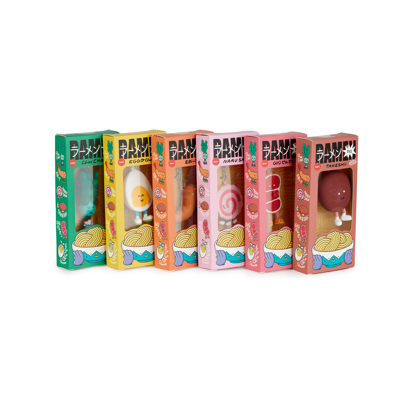 Schlüsselanhänger RAMEN assortiert im Display à 24 Stk. 