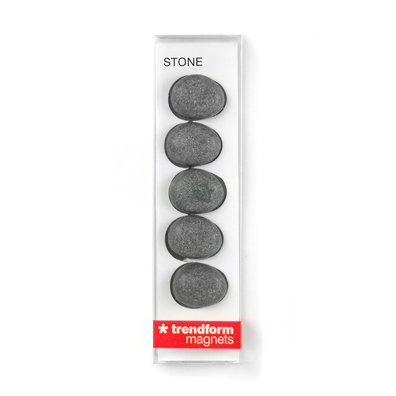 Magnet STONE 5er Set grau 