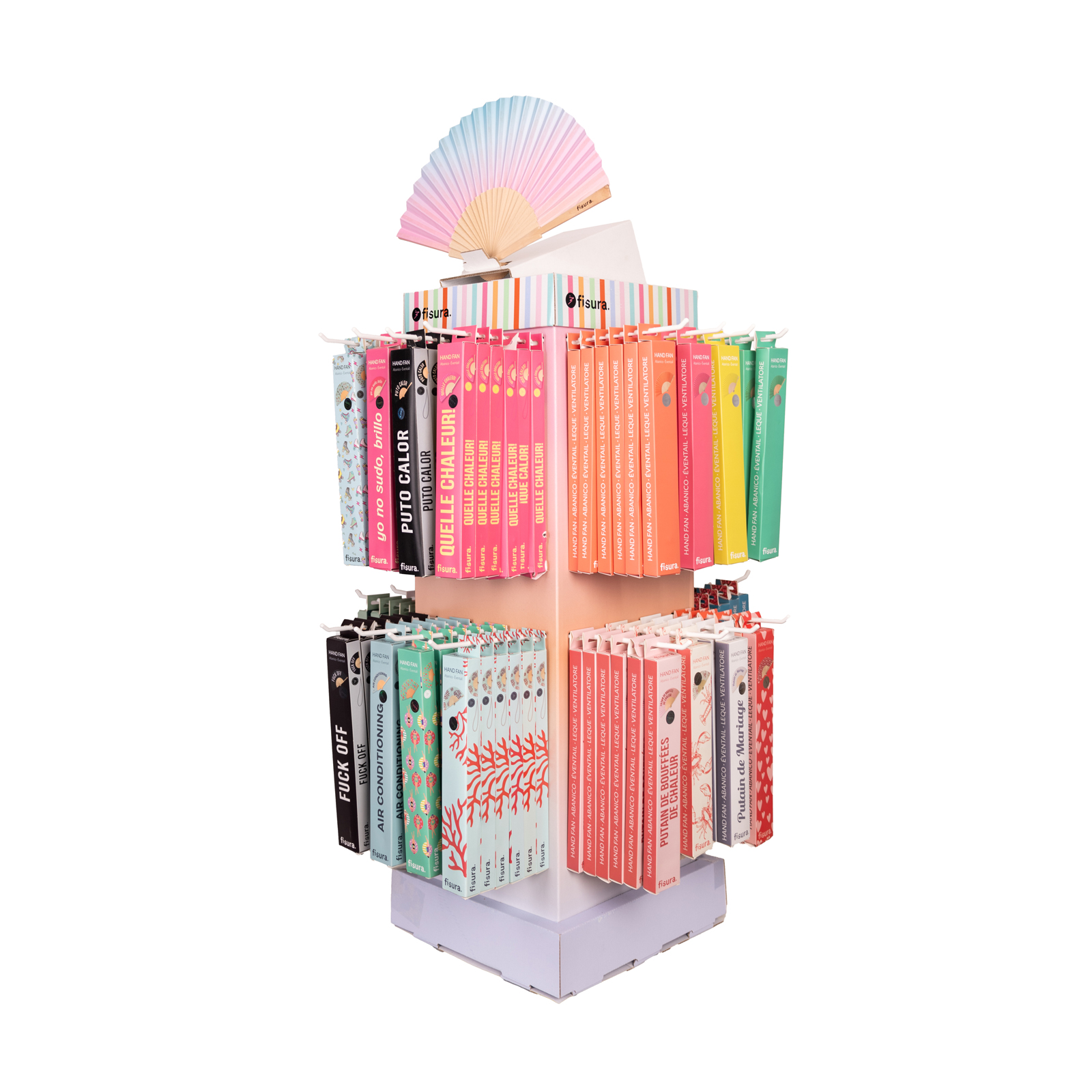Multi-Product Display large (Hand Fans)  192 Hand Fans
