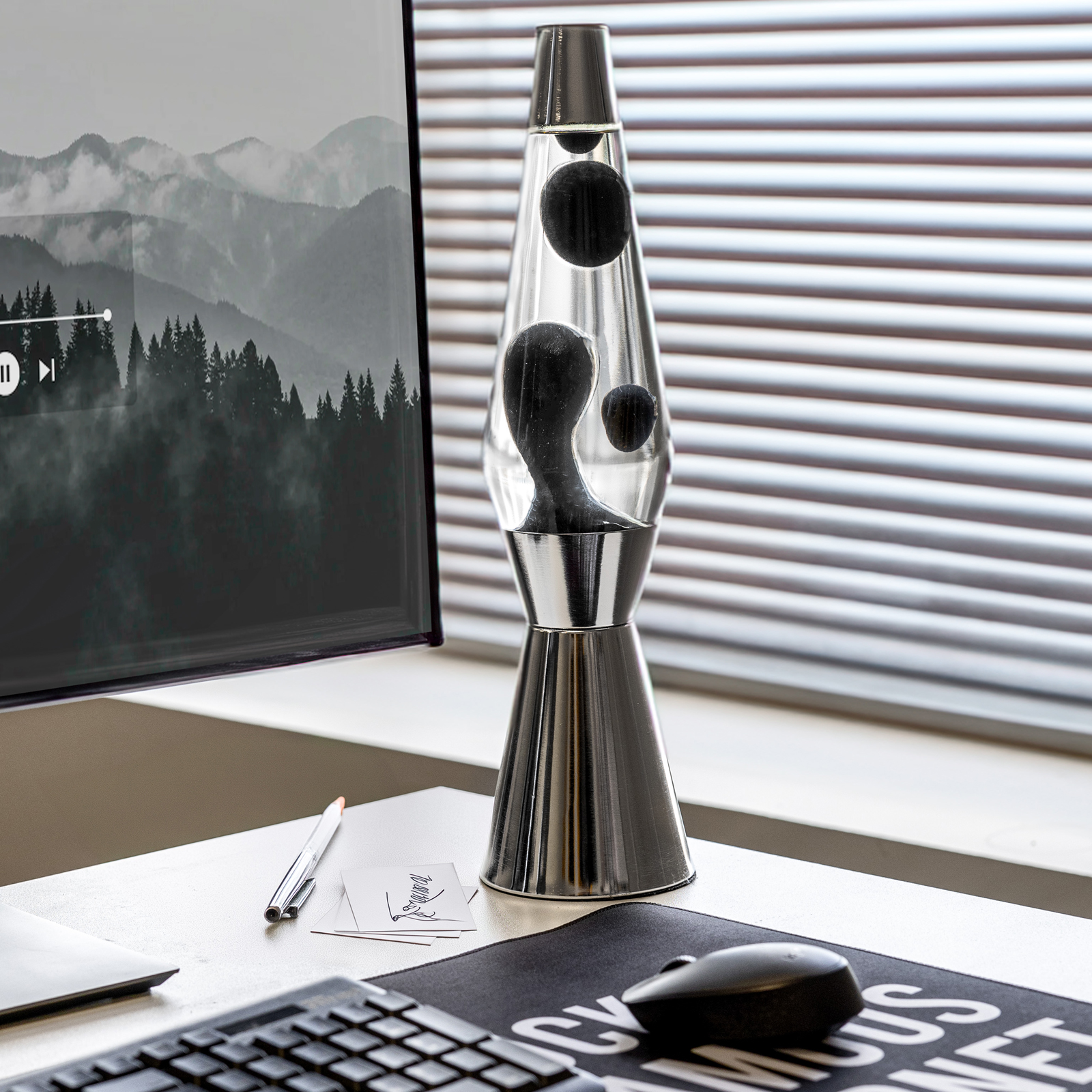 Lava Lamp BULLET black 