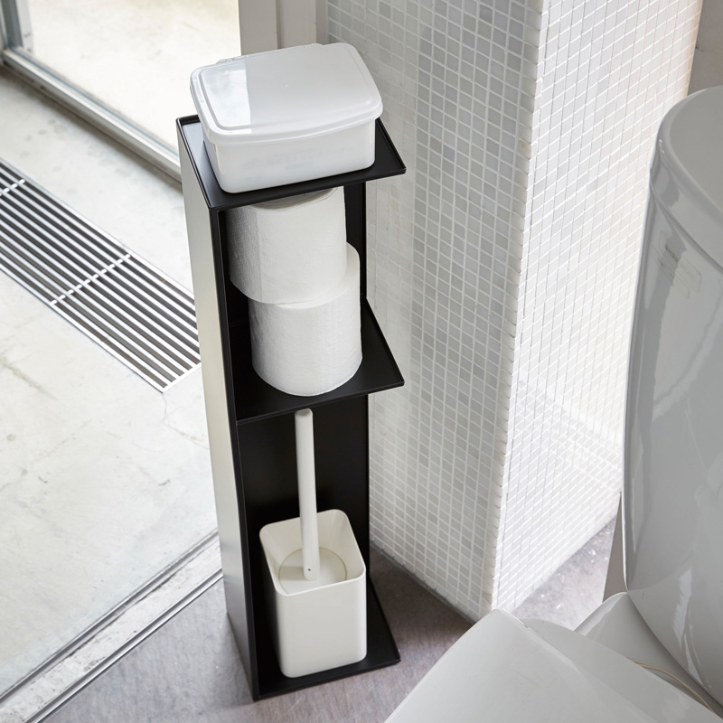 Toilettenpapierständer TOWER SLIM schwarz 